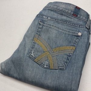 7 FOR ALL MANKIND SKINNY 30x30 MADE IN USA 🦋